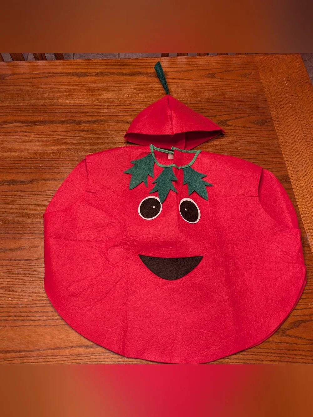 Kids Tomato Costume 🍅 Fits Ages 2–5 🍅 Halloween Dress-Up 🍅 One Size